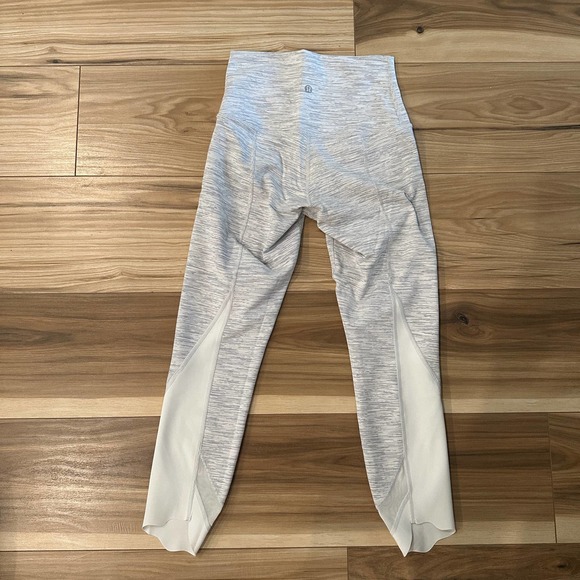 Lululemon Wunder Under Roll Down Scallop Luxtreme Gray 4 - Picture 3 of 4